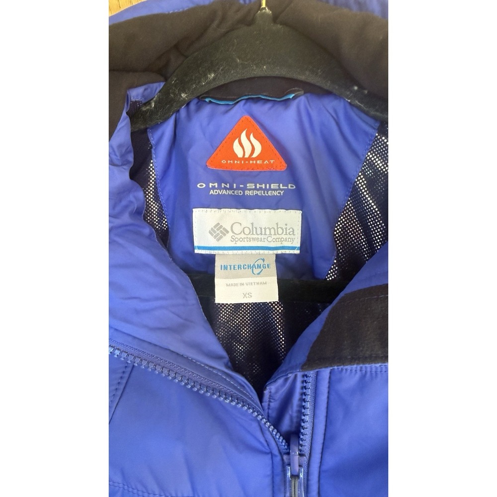 Columbia Jacket Women Black Full Zip Puffer Omni Heat Lightweight Quilted XS EUC - Picture 2 of 3